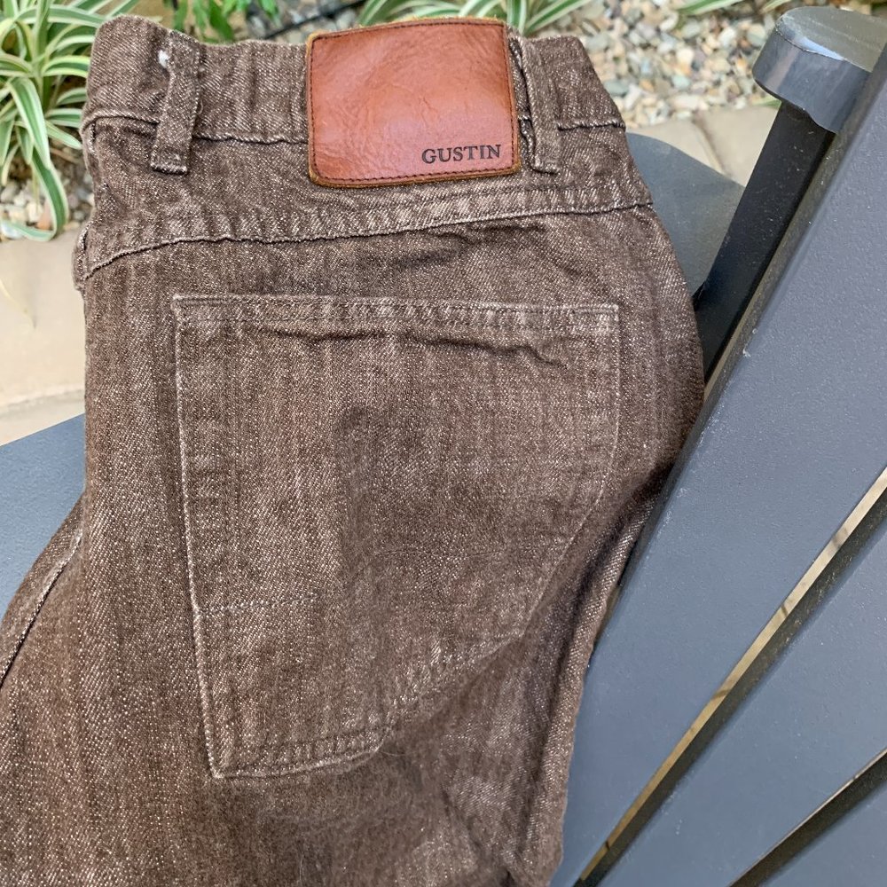 Gustin Japan Umber 5 pocket slim fit jean Size 33.5 x 30